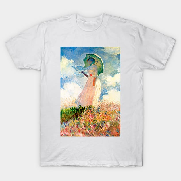 Claude Monet Garden at Sainte-Adresse 1867 Art Print Jardin à Sainte-Adresse Impressionism T-Shirt by ZiggyPrint